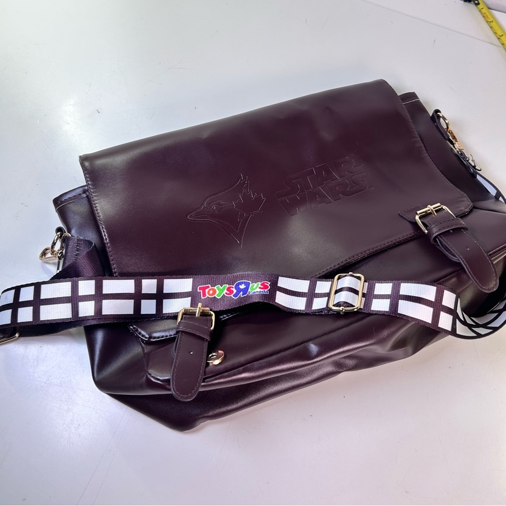 Toronto Blue Jays Star Wars Chewbacca Limited Edition Brown Messenger Bag. - Picture 11 of 13